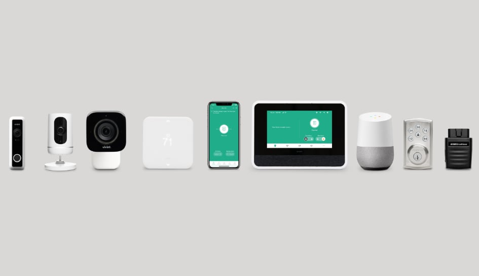 Vivint home security product line in Rochester